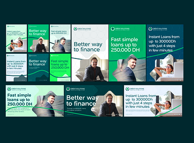 crédit solutions branding affiche agency bank best borrow brand branding colors credit design finance flyer identity loan logo luxe new poster solutions top
