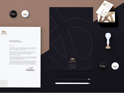 Logo Afinim abstract brand branding construction identity logo luxe luxury symbole