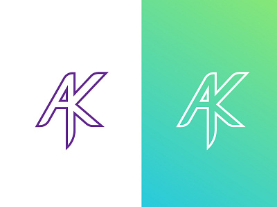 Ak agency ak brand branding logo luxe