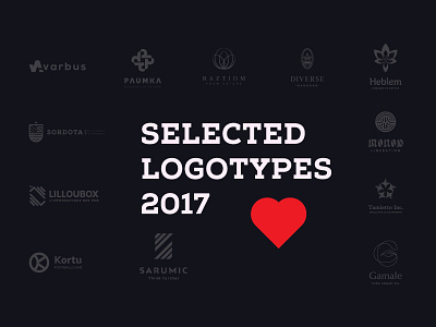 Selected Logotypes 2017 agency brand branding logo luxe