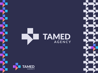 TAMED AGENCY F agency brand branding design identity illustration logo mark monogram new