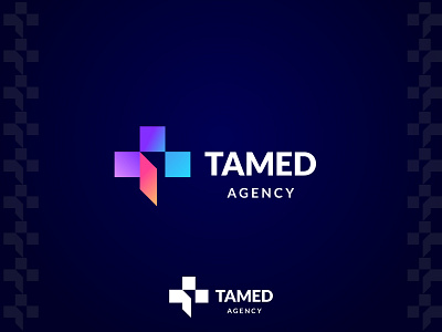 TAMED AGENCY barnd abstract agency brand branding identity logo luxury marketing monogram trademark