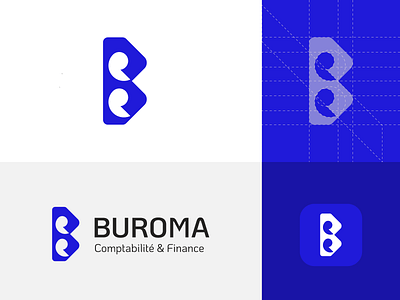 buroma final logo mark agency brand branding identity logo luxe mark monogram new trademark