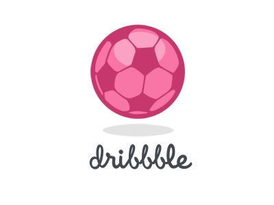Dribbble Soccer Ball dribbble football icon logo pink soccer