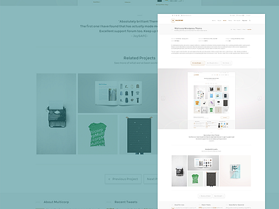 Multicorp - Portfolio Detail clean corporate grid masonry minimal portfolio preview related typography