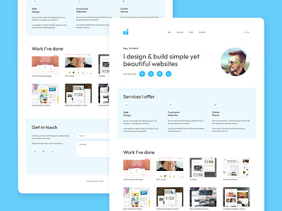 Portfolio update clean design freelance minimal portfolio typography web webdesign work