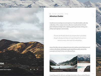 Jorni - The World is Yours to Explore blog blogging content detail theme typography wordpress