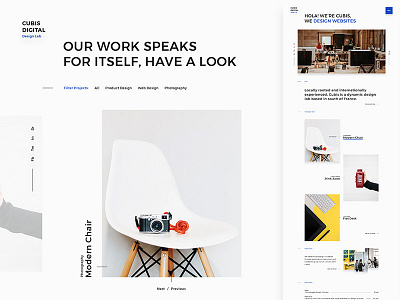 Cubis agency branding clean creative design ditigal fullwidth homepage idea minimal modern personal portfolio simple slider slideshow typography