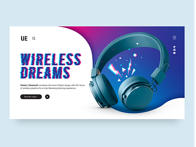 Plattan 2 Landing Page bluetooth design graphic headphones home homepage music page ui urbanears ux webdesign