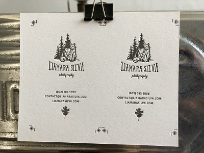 Liamara - Letterpress Business Card