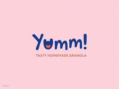 Yumm! — Daily Logo #21 branding challenge daily logo dailylogochallenge design granola graphic design logo typography