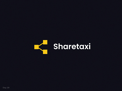 Sharetaxi — Daily Logo #29 challenge daily logo dailylogochallenge graphic design logo taxi taxi logo
