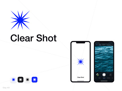 Clear Shot — Daily Logo #40 branding camera app challenge daily logo daily logo challenge dailylogochallenge logo ui