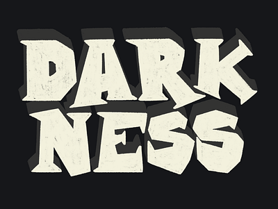 Darkness design halloween illustration letter lettering procreate typography word