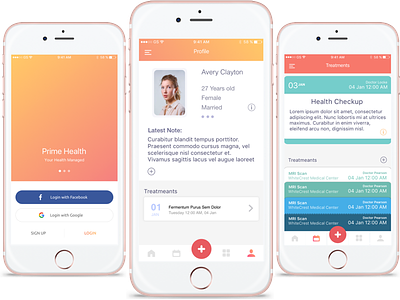 Prime Health - iOS Health App fitness health ios iphone track