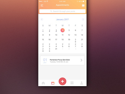 Simple appointment calendar appointment calendar diary ios medical