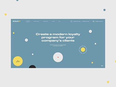 Bonus plus bonus clean concept design loyalty program site ui ux web