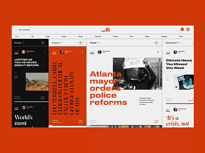 News site - concept design news newspaper politics site ui ux web