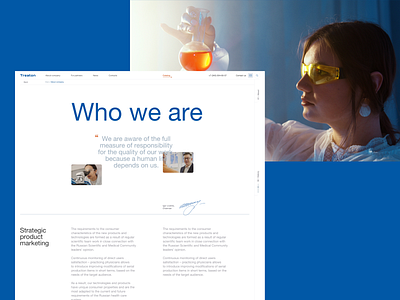 Treaton - about and product pages about clean clinic design medical medical equipment medicine product page site ui ux web