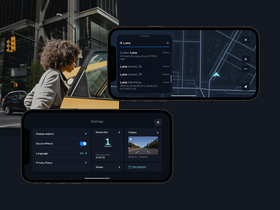Heaven Driver Assistant app ar car assistant design mobile navigation ui ux