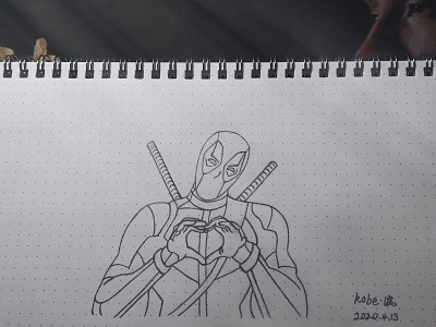 deadpool design illustration