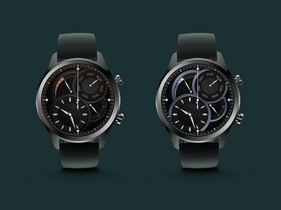 Textured Watch design time ui 智能穿戴
