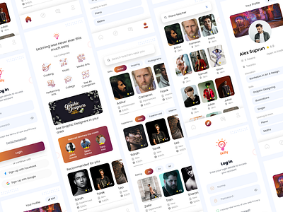 A Skill Sharing Platform adobe xd branding clean design graphic design illustration logo motion graphics photoshop ui user experience user interface user interface designer