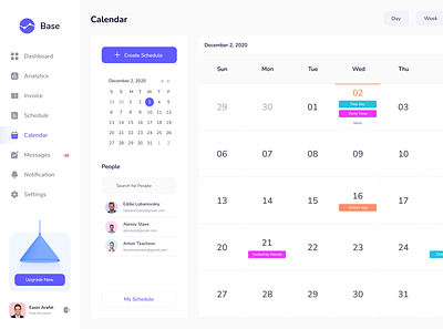 Todo tasks calendar view design figma ui user experience user interface user interface designer