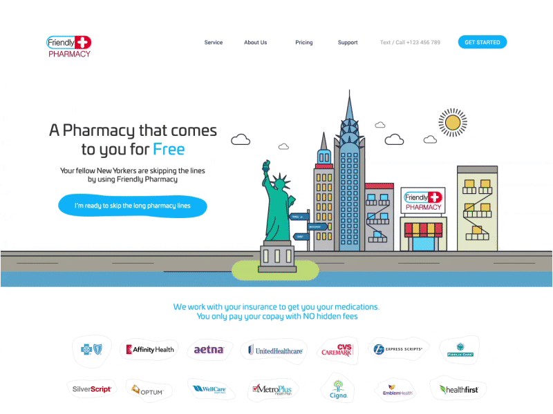 Friendly Pharmacy Website Design