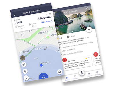 Navigation Application for Tourists