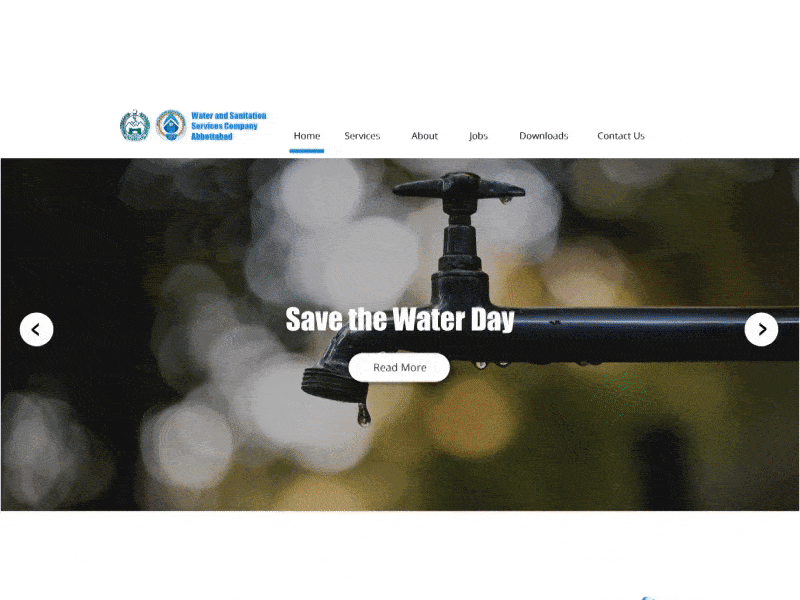 Water and Sanitation Web Design