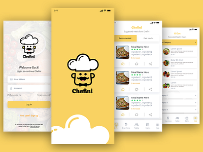 Cooking Booking App Design adobe xd app app designer cook cooked cooker design dine in eat food food drink foodie home cooked pakistan peshawar user interface xperience design yellow
