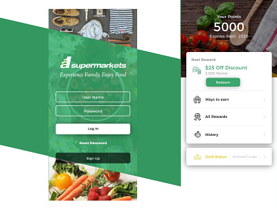 Super Market App UI Design