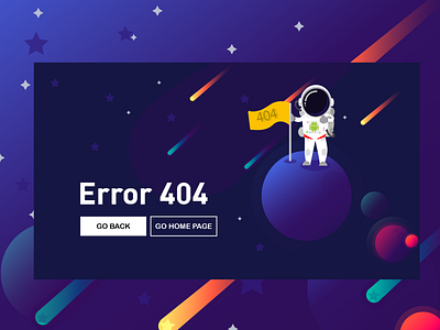 Error 404 design not found vector