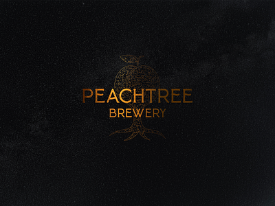 Peach Tree Brewery Branding alcohol beer branding brewery design gold graphic design icon illustration logo packaging typography vector