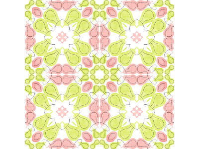 Pattern Salmon & Green editorial gift wrap pattern repeat surface design wallpaper wrapping paper