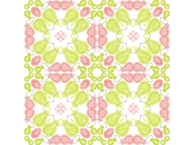 Pattern Salmon & Green