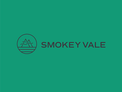 Smokey Vale Logo lockup branding logo typography