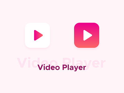 Video Player Icon App daily ui 005 dailyui icon icon app logo mobile player video video player