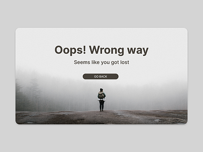 404 Page - Not found 404 404 error 404 page clean daily ui daily ui 008 desktop not found ui ui design web