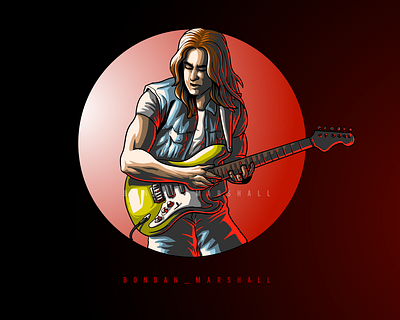 guitarist art artwork design drawing graphic design guitar guitarist illustration logo music music player musician vector wacom