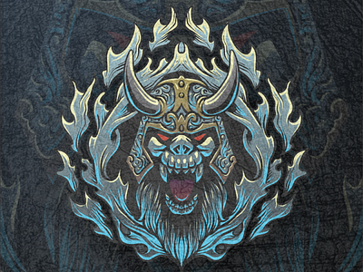 fierce face skull art artwork design drawing fantasy graphicdesign illustration logo tshirt vector