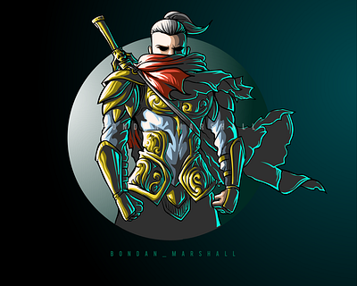 warrior art artwork cartoon character comic design drawing fantasy graphicdesign illustration logo man manga vector warrior