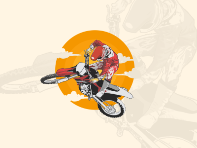 Motocross art artwork coreldraw design designed designer draw drawing graphicdesign illustration logo logoinspiration