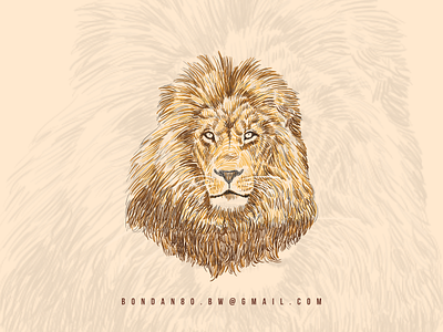 lion art artwork design drawing illustrasion logo logodesign
