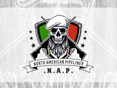 N.A.P logo illustration design