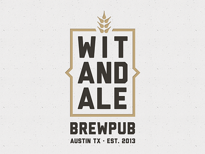 Wit And Ale branding logo