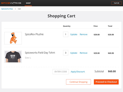 Shopping Cart cart e commerce ui