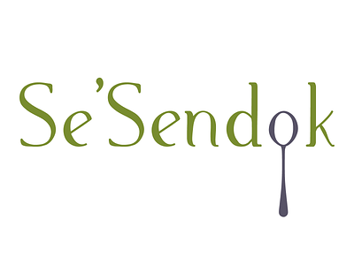 Brand logo for Se'Sendok art branding design flat illustration illustrator lettering logo typography vector