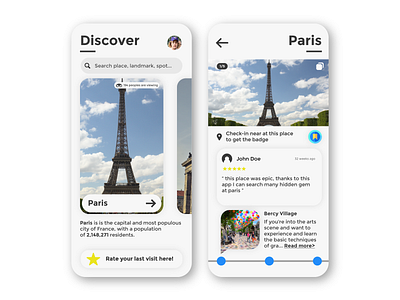 Landmark Discovering App appdesign behance branding creatve designer dailyui design design inspiration dribbble graphic design graphic designer illustration illustrator logo ui design ui ux design uidesign uiux user experience userinterface web site design